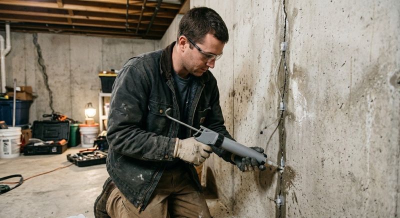 Basement Crack Repair in Shelby County, AL