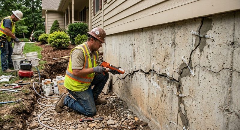 Cracked Foundation Repair in Wilsonville, AL