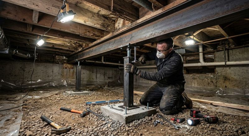 Crawlspace Structural Repair in Shelby County, AL