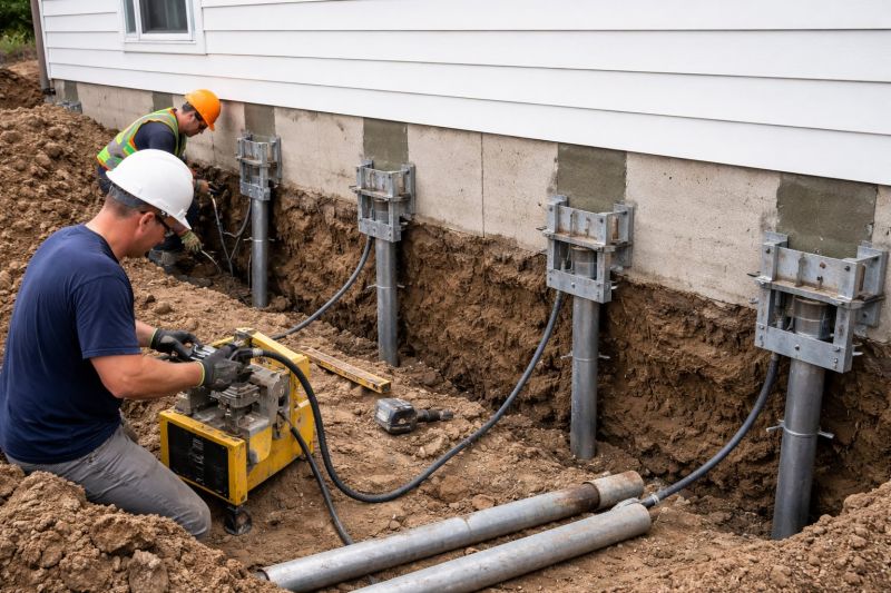 Helical Piers Installation in Shelby County, AL