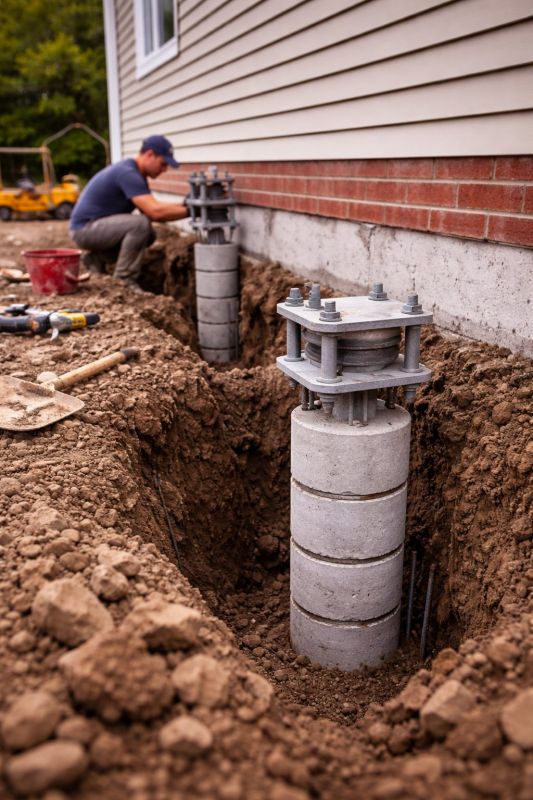 Helical Piers Installation in Shelby County, AL